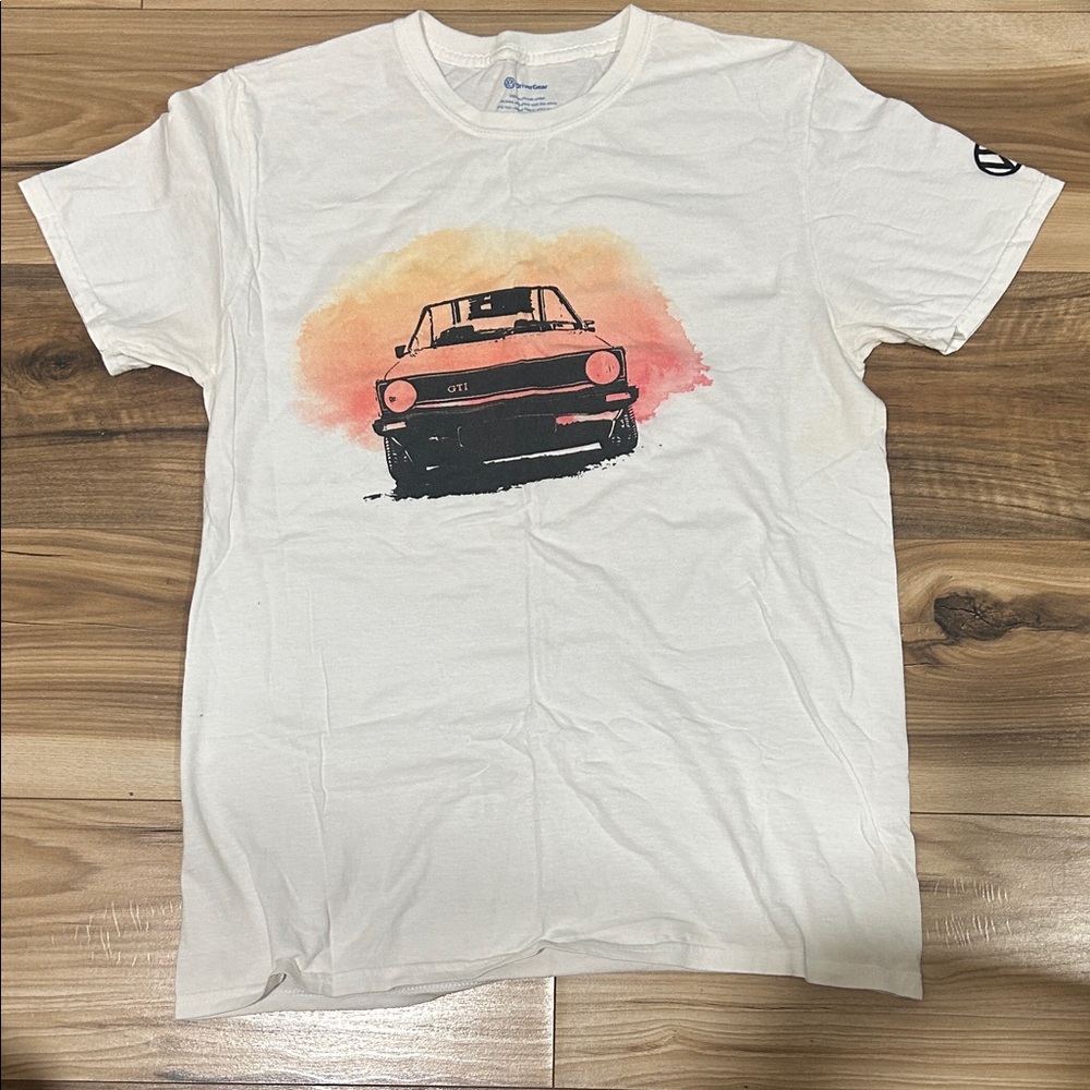 Classic Car Graphic Women's Tee - White
